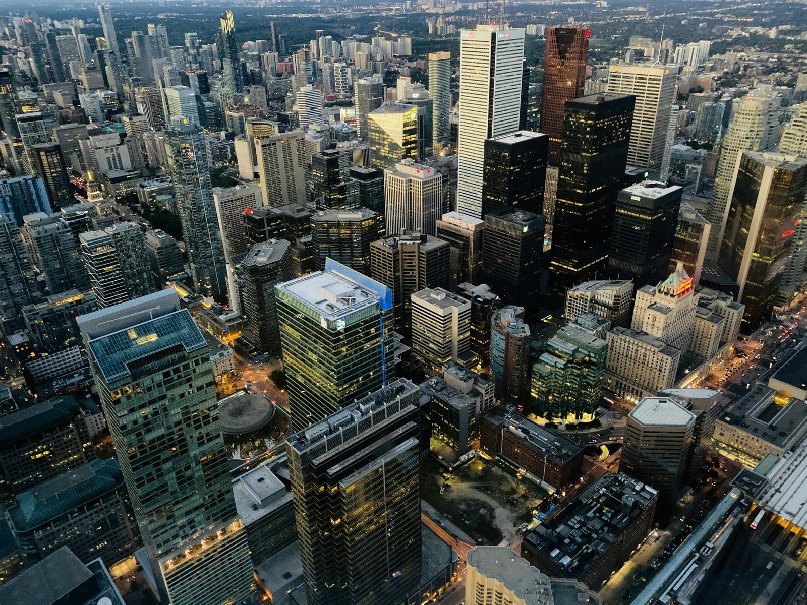 Downtown Toronto – Aerial Corporate Canadian Immigration